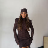 Vestito Sugar 13189- MARRONE
