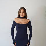 Abito Vicky 13584- BLU