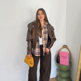 Giubbino Tessa 6673-MARRONE