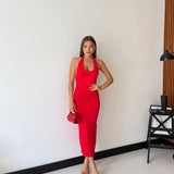 Abito Leissa 14810- ROSSO