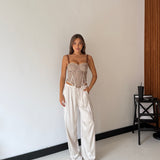 Pantalone Faye 24205-CHAMPAGNE