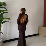 Abito Amirah 60853- MARRONE