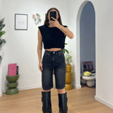 Bermuda Sylvia 8593 - DENIM NERO