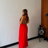 Abito Lauren 66609 - ROSSO