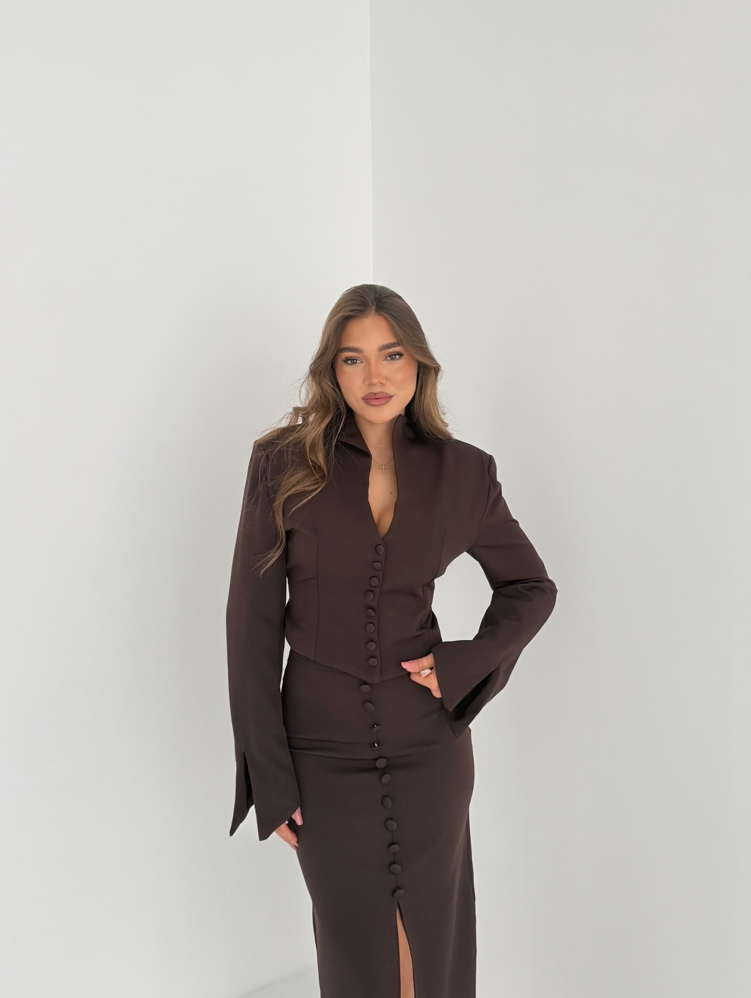 Coordinato Freya MY87350- MARRONE