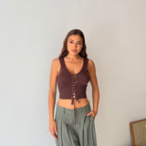 Top Zoe 90029 - MARRONE