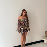 Vestitino Tropical 60606- MARRONE