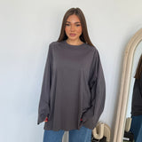 Maxi maglia Lolly 45252/2643-GRIGIO SCURO