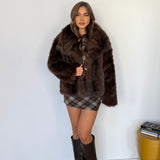 Pelliccia Lorena 68333-MARRONE