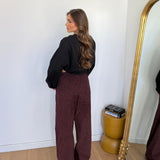 Pantalone Ayra 242055- LEO BORDEAUX