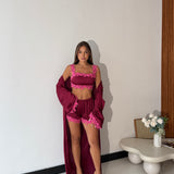 Coordinato Kendal 7836- WINE/FUCSIA