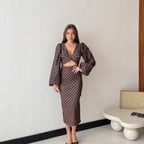 Abito Jimena 22073 - MARRONE