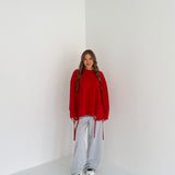 Maxi Maglia JUSTWEST Élise 153-FE- ROSSO