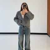 Maglioncino con zip Juana 1818-GRIGIO