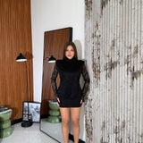 Vestitino Carolaine 10882-NERO