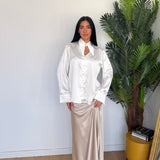 Camicia Satyn 25112-BIANCO