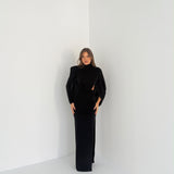 Abito Alya L2263- NERO