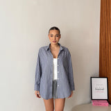 Camicia Asher 17223 - BLU