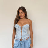 Corpetto Shany 8011-CELESTE