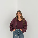 Giubbino satin Rowena 50680- WINE