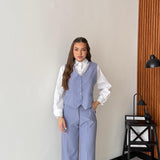 Coordinato Selene M12506 - AZZURRO