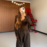 Maglia Glenda 14243-MARRONE