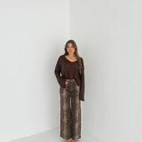 Jeans Amelie F2852 - MARRONE