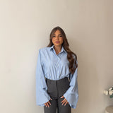 Camicia JUSTWEST Thäis 137-CA- CELESTE