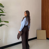 Pantalone Damè 26507- MARRONE