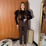 Pantalone Noura 8870 - MARRONE