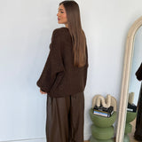 Pantalone Brooke 11965-MARRONE