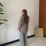 Camicia Vyctoria 02704- MARRONE