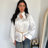 Camicia Satyn 25112-BIANCO