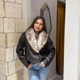 Giubbino Lenja 8837-MARRONE