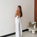 Coordinato Gessato Nives 47989/47466 - BIANCO