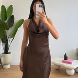 Vestitino Ras 14090-MARRONE