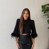 Maglia Kennedy JUSTWEST 158-T- NERO