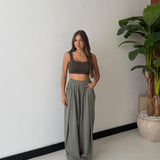 Pantatuta Giselle 50249- VERDE MILITARE
