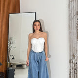 Corpetto Victoria 7298- BIANCO