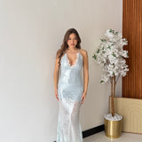 Abito Alejandra 7757 - CELESTE