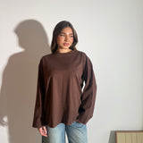 MaxiShirt Longsleeve Emily 19298 - MARRONE