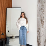 Gonna Longuette Misty 5175- DENIM