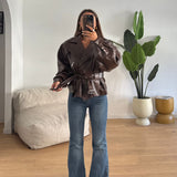 Giubbino Texa 6671-MARRONE