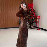 Gonna Helit 11896-MARRONE