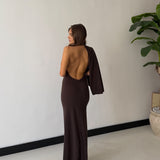 Abito Nerissa 28447- MARRONE