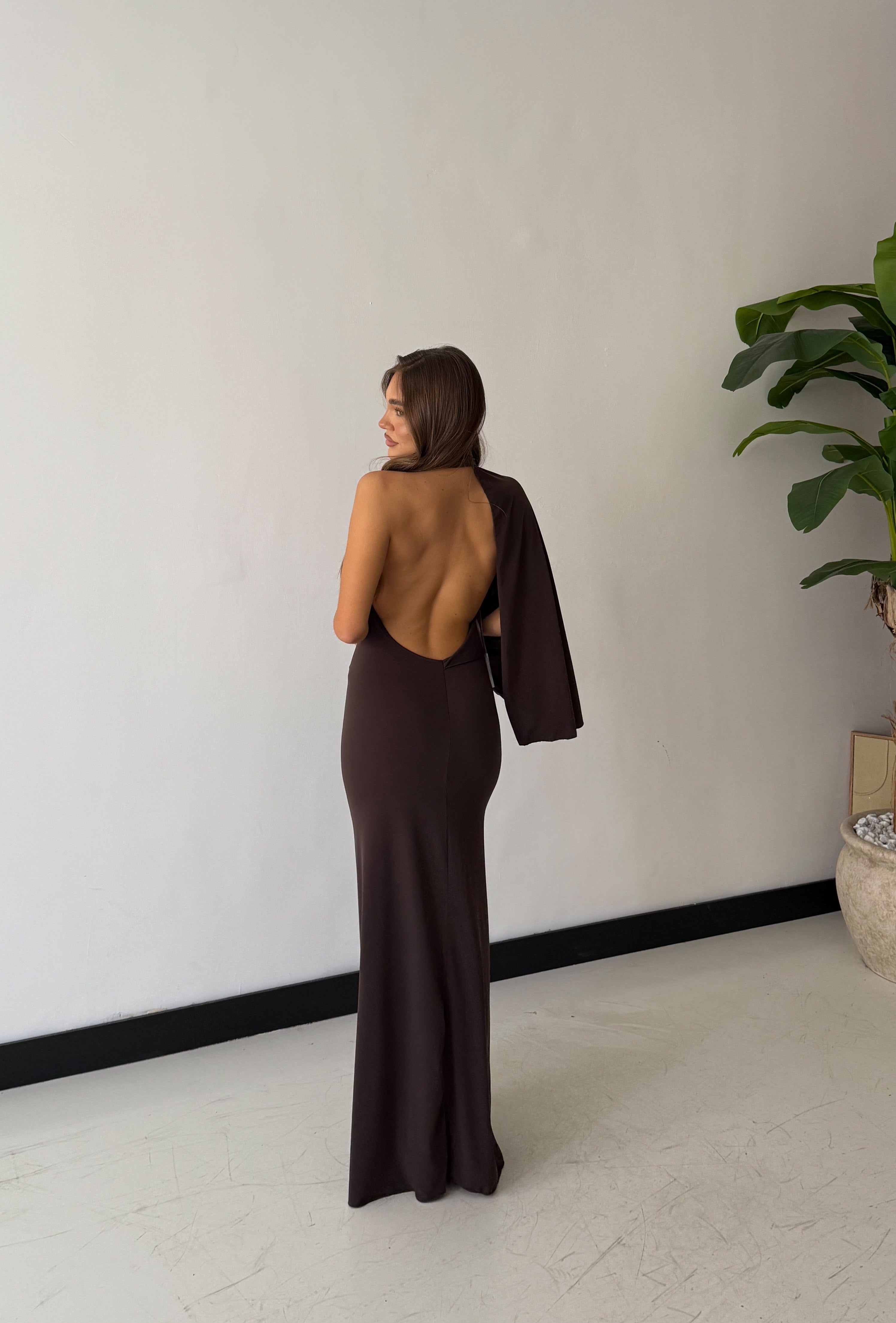 Abito Nerissa 28447- MARRONE