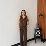 Coordinato Selene M12506 - MARRONE
