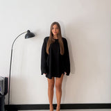 Maxi maglia Lolly 2643- NERO