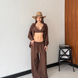 Coordinato Layan 6350 - MARRONE