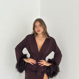 Abito Elaine 2717- MARRONE